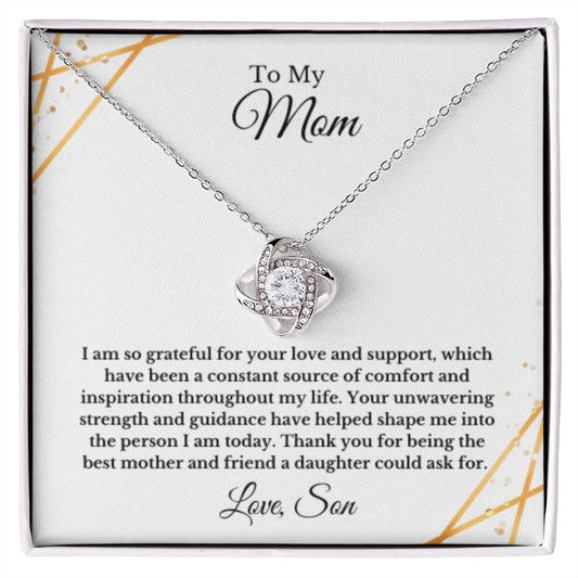 Heart, Groom To Mother Gift, Son To Mother On Wedding Day Necklace, Mother Of The Groom Gift From Son, Mom Wedding Gift, Mother's Day