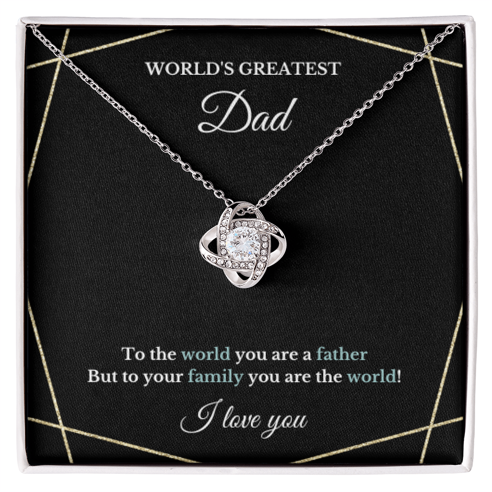 Father's Day Necklace, Christmas Birthday Dad Necklace Gift