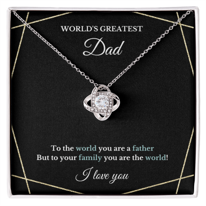 Father's Day Necklace, Christmas Birthday Dad Necklace Gift