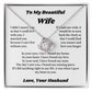 To My Wife Necklace from Husband – Romantic Wife Gift, Birthday Anniversary Valentine's Day Jewelry for Her