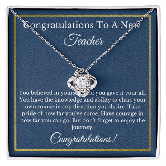 Teacher Necklace, Graduation Gift, Jewelry for Teaching Assistant, Appreciation