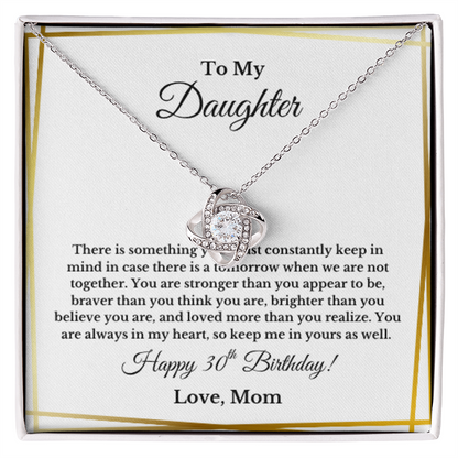 Daughter 30th Birthday Necklace