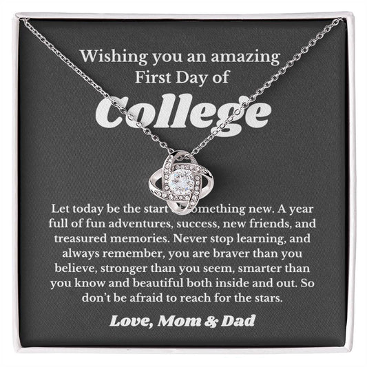 First Day Of University , For Daughter, Son, Back To School Gift Necklace Jewelry, College