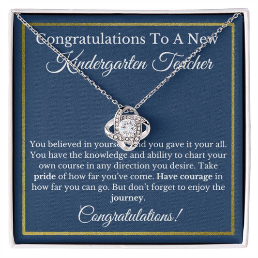 Kindergarten Teacher Graduation Gift, Cute Necklace, Jewelry for New Kindergarten Teacher, Preschool Educator