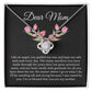 To My Mom Necklace, For Mom From Daughter Son, Mother's Day Gift