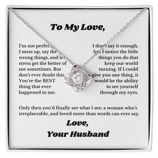 Gifts for Love, Necklace for Wife From Husband, Anniversary Jewelry, Christmas Birthday for Her, To My Soulmate Gift, Wifey