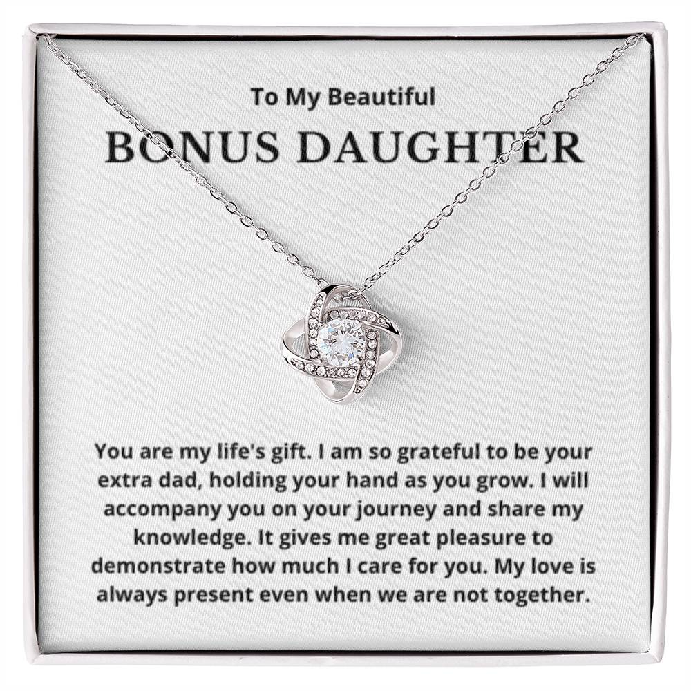 BONUS DAUGHTER gift for step daughter wedding gifts step daughter necklace gift to step daughter from bride groom stepmother BIRTHDAY gift