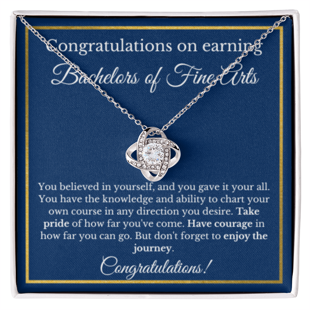 Bachelors of Fine Arts Grad Gifts Necklace