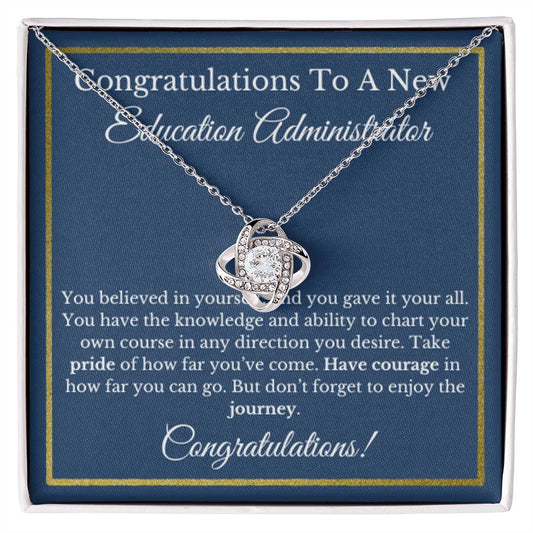 Education Administrator Gift, School Leader Necklace, Graduation Jewelry for Future Admin, Aspiring Educational Leader