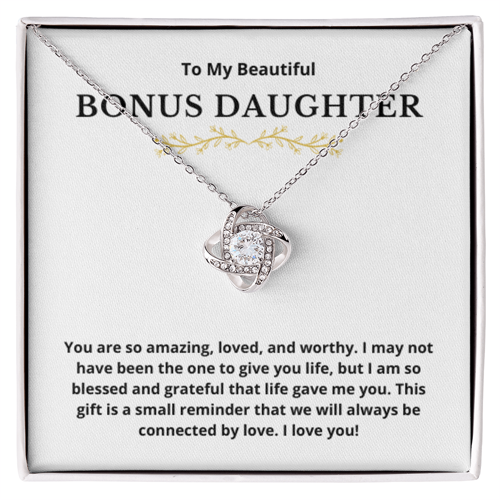 Bonus Daughter Love Knot Necklace