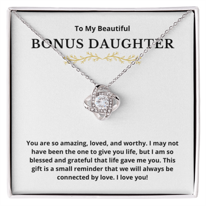 Bonus Daughter Love Knot Necklace