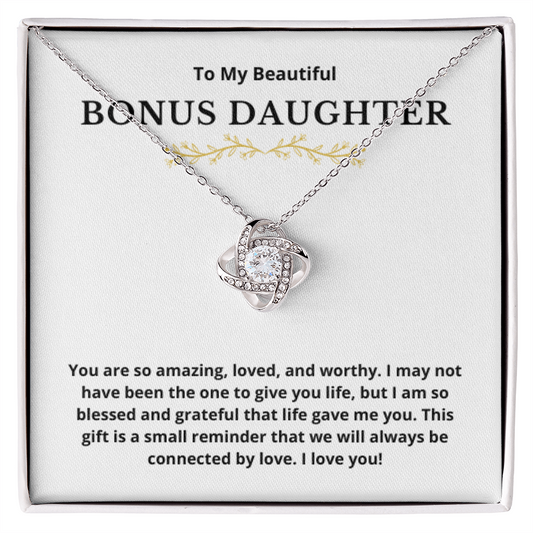 Bonus Daughter Love Knot Necklace