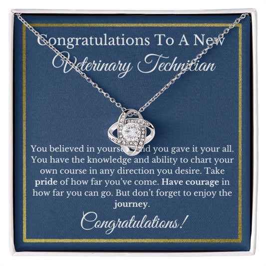 Veterinary Technician Graduation Gift, VT Jewelry, Healthcare Necklace.