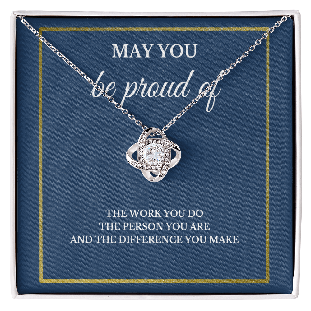 May You Be Proud Necklace, Coworker Birthday Gift, Employee Gifts, Thank You Notebook, Leader Appreciation Jewelry