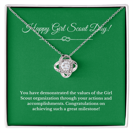 Girl Scout Necklace Love Knot