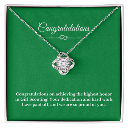 Congratulations Girl Scout Jewelry
