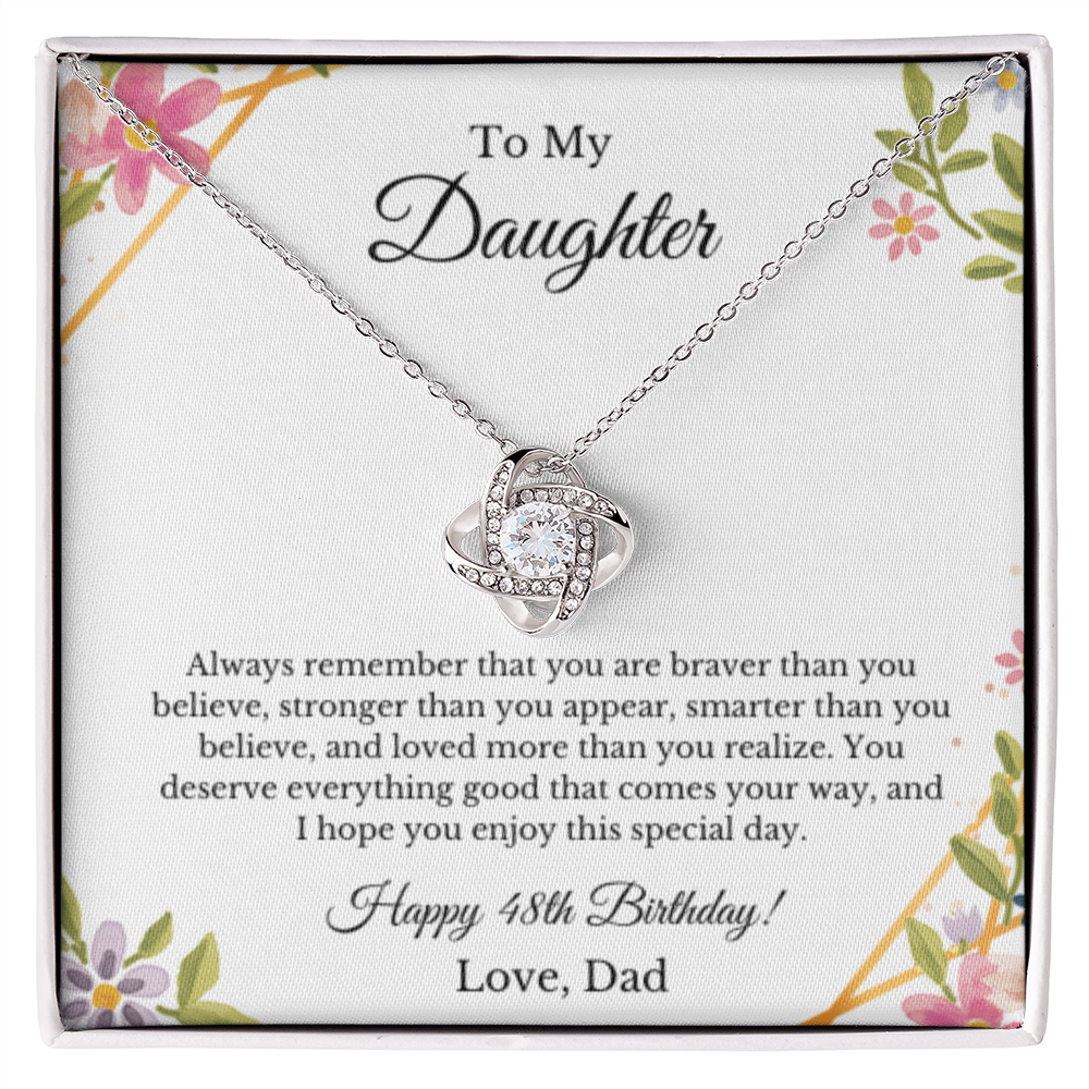 Daughter's 48th Birthday From Dad Necklace
