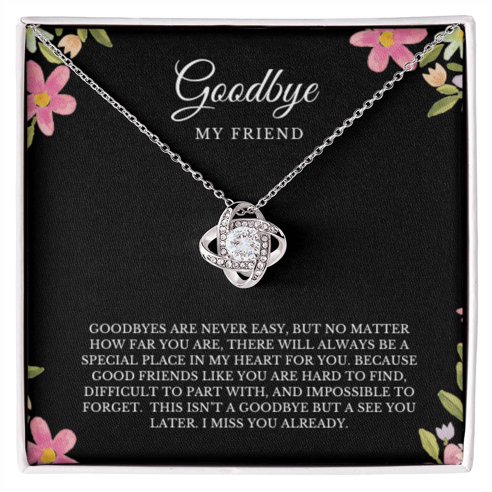 GOODBYE MY FRIEND NECKLACE LOVEKNOT