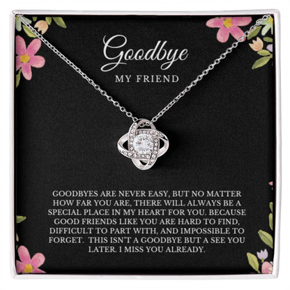 GOODBYE MY FRIEND NECKLACE LOVEKNOT