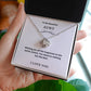 Love Knot To My Aunt Jewelry, Aunt Necklace Gift, Cousin Gift, Family Jewelry, Message Card Gift, For Aunt, Aunt Birthday