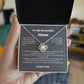 To My Beautiful Mom Love Knot Necklace Gift For Mothers Day, Valentines, Message Card