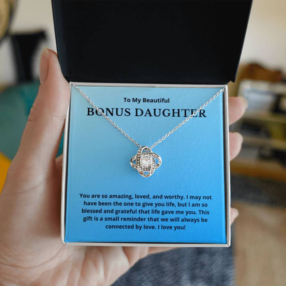 BONUS DAUGHTER gift for step daughter wedding gifts step daughter necklace gift to step daughter from bride groom stepmother BIRTHDAY gift