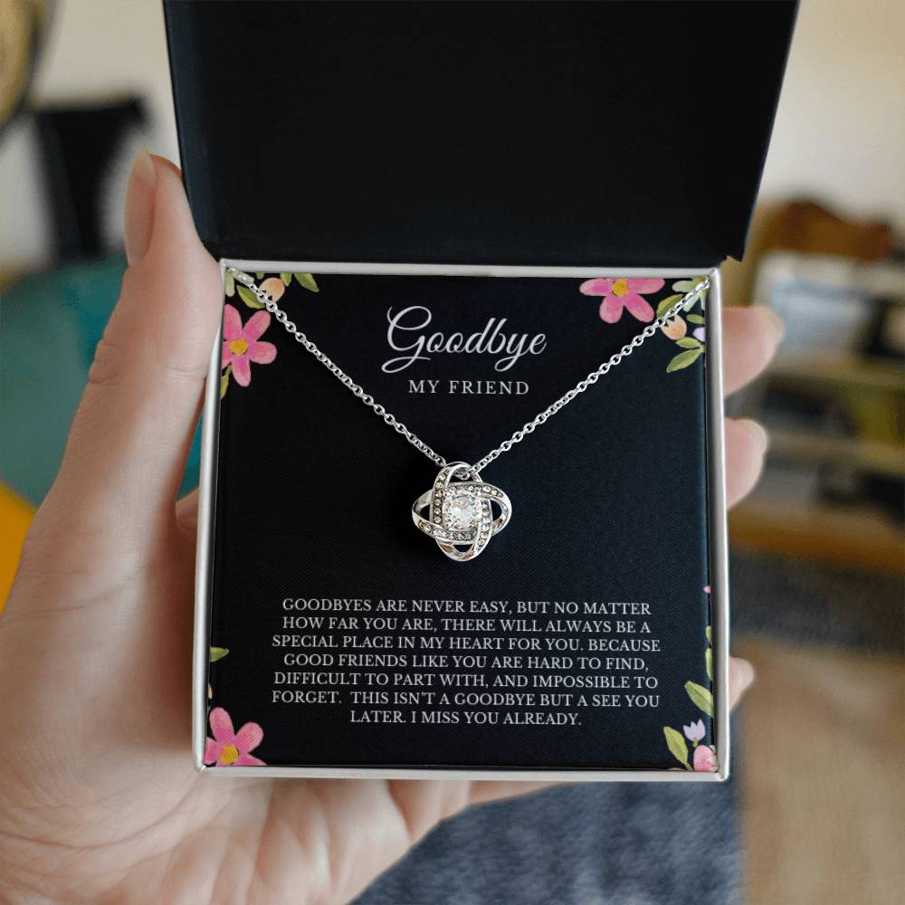 GOODBYE MY FRIEND NECKLACE LOVEKNOT