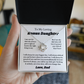 To My Bonus Daughter Necklace Gift From Dad, Stepdaughter Jewelry