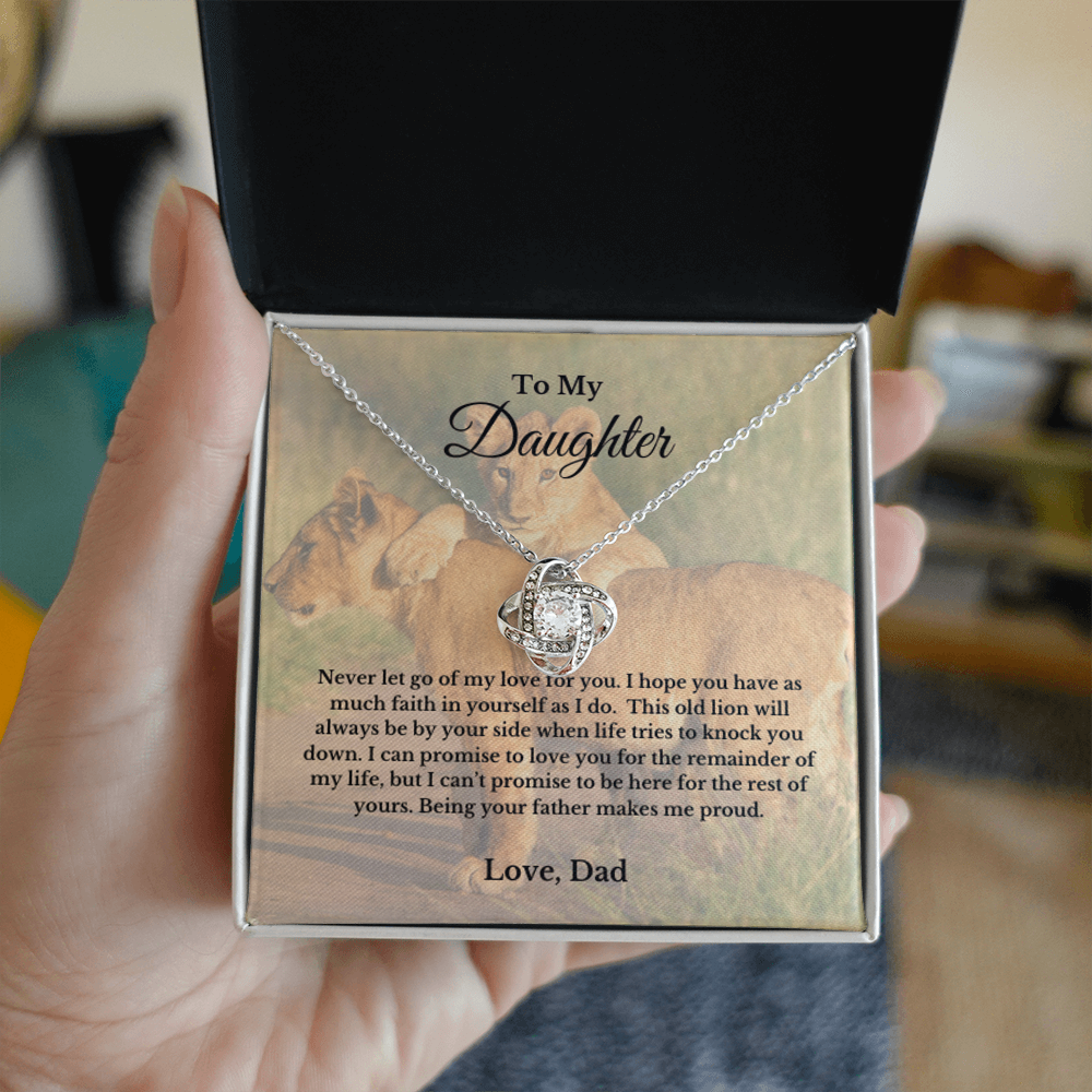Lion Necklace, To My Daughter Necklace, Father Daughter Jewelry, Birthday Gift