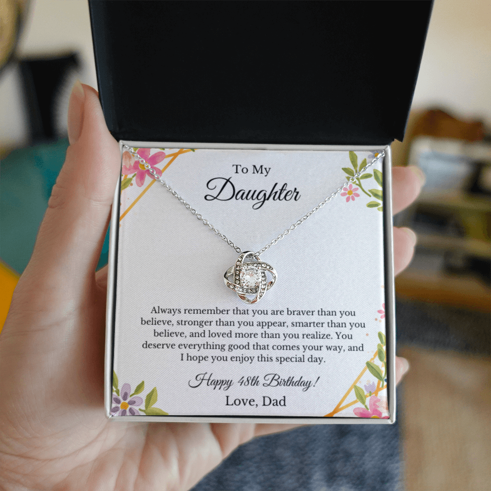 Daughter's 48th Birthday From Dad Necklace