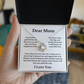 Dear Mom From Son Love Knot Gift Necklace