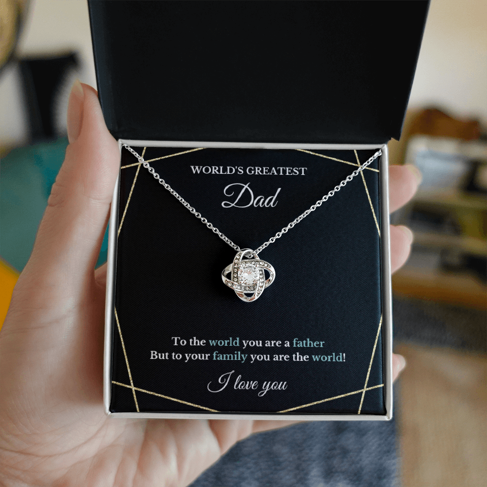 Father's Day Necklace, Christmas Birthday Dad Necklace Gift