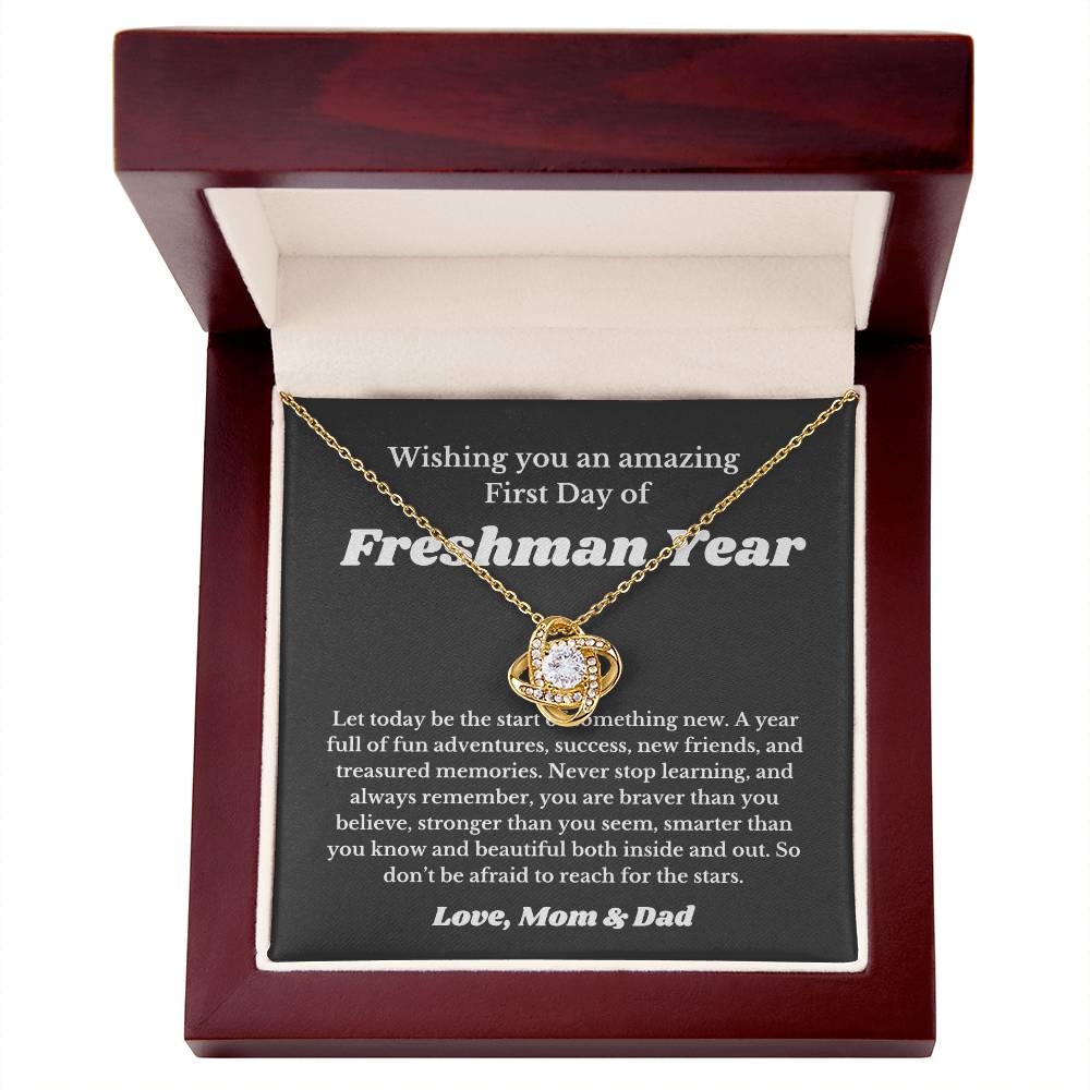 First Day Of Freshman Year, For Daughter, Son, Back To School Gift Necklace Jewelry High School