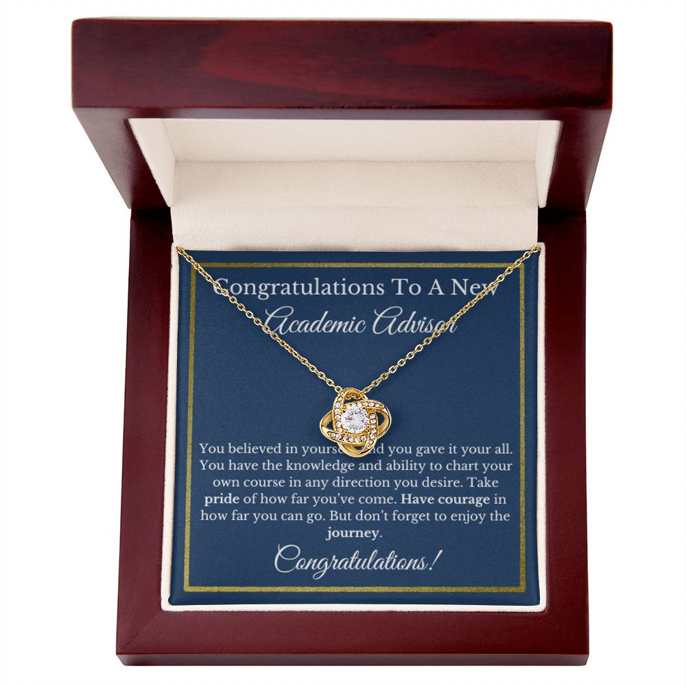 Academic Advisor Graduation Gift, Student Support Necklace, Future Advisor Jewelry, College Mentor