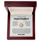 To My Bonus Daughter Necklace Gift From Dad, Stepdaughter Jewelry