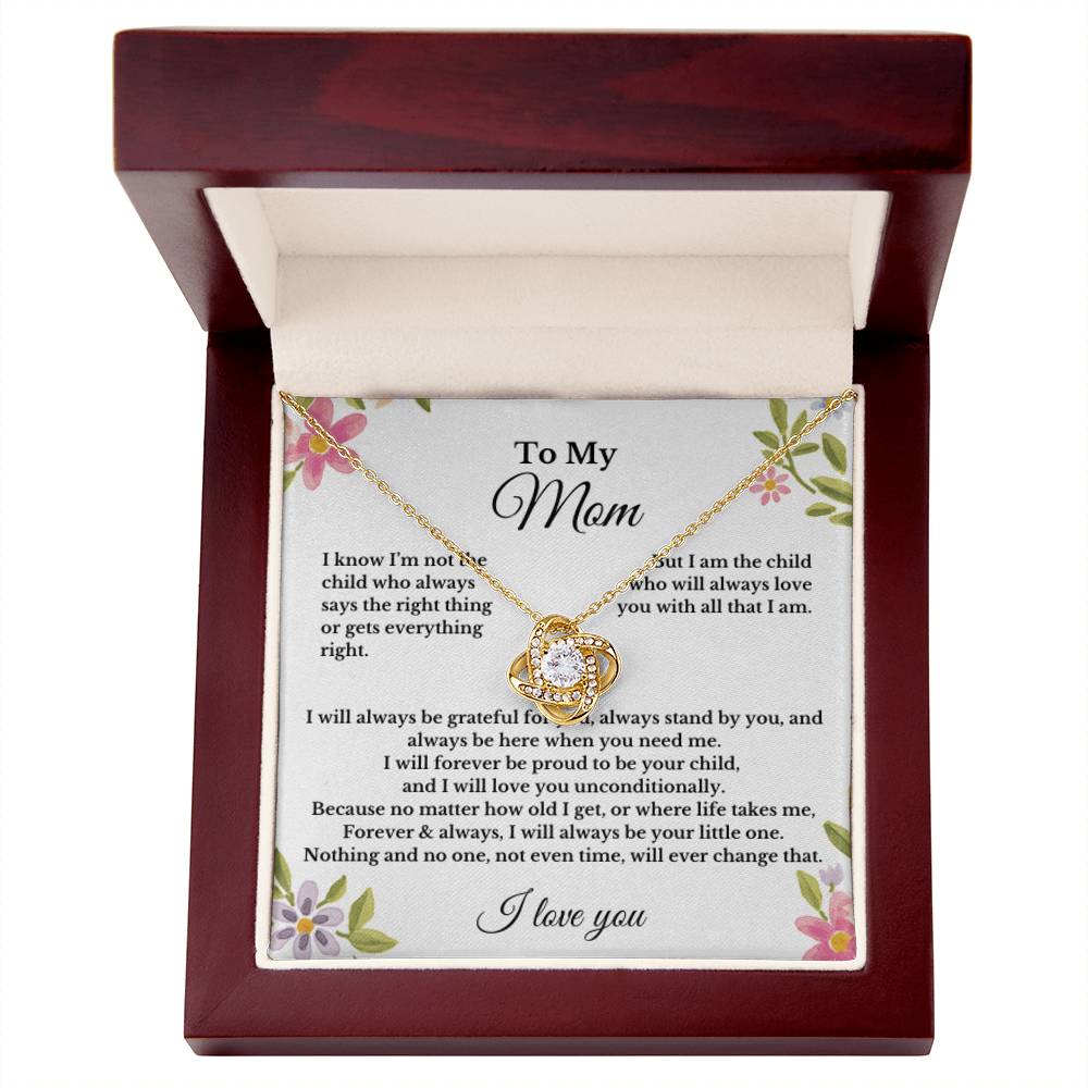 To My Mom Love Necklace Gift For Mothers Day, Valentines, Christmas, Her Birthday