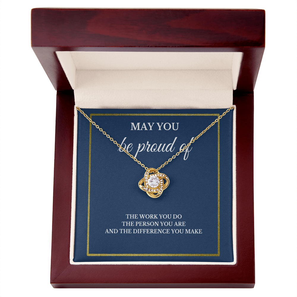 May You Be Proud Necklace, Coworker Birthday Gift, Employee Gifts, Thank You Notebook, Leader Appreciation Jewelry