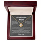 To My Beautiful Mom Love Knot Necklace Gift For Mothers Day, Valentines, Message Card
