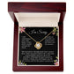Apology Gift Necklace Message, I'm Sorry Card with Jewelry Love Knot
