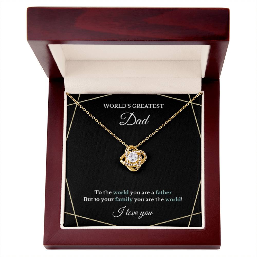 Father's Day Necklace, Christmas Birthday Dad Necklace Gift