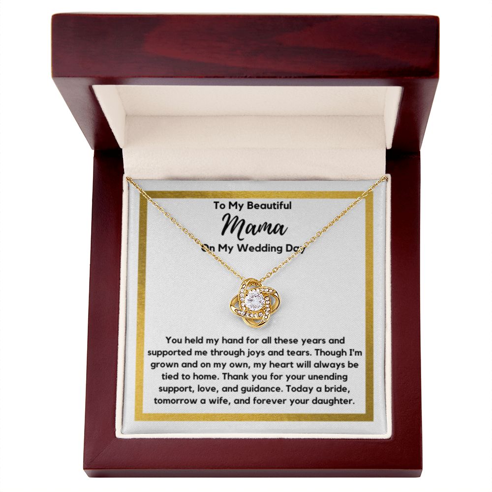 Mama of the Bride Gift from Bride, To My Mom on My Wedding Day, Mama of the Bride Necklace, Wedding Day Gift from Daughter