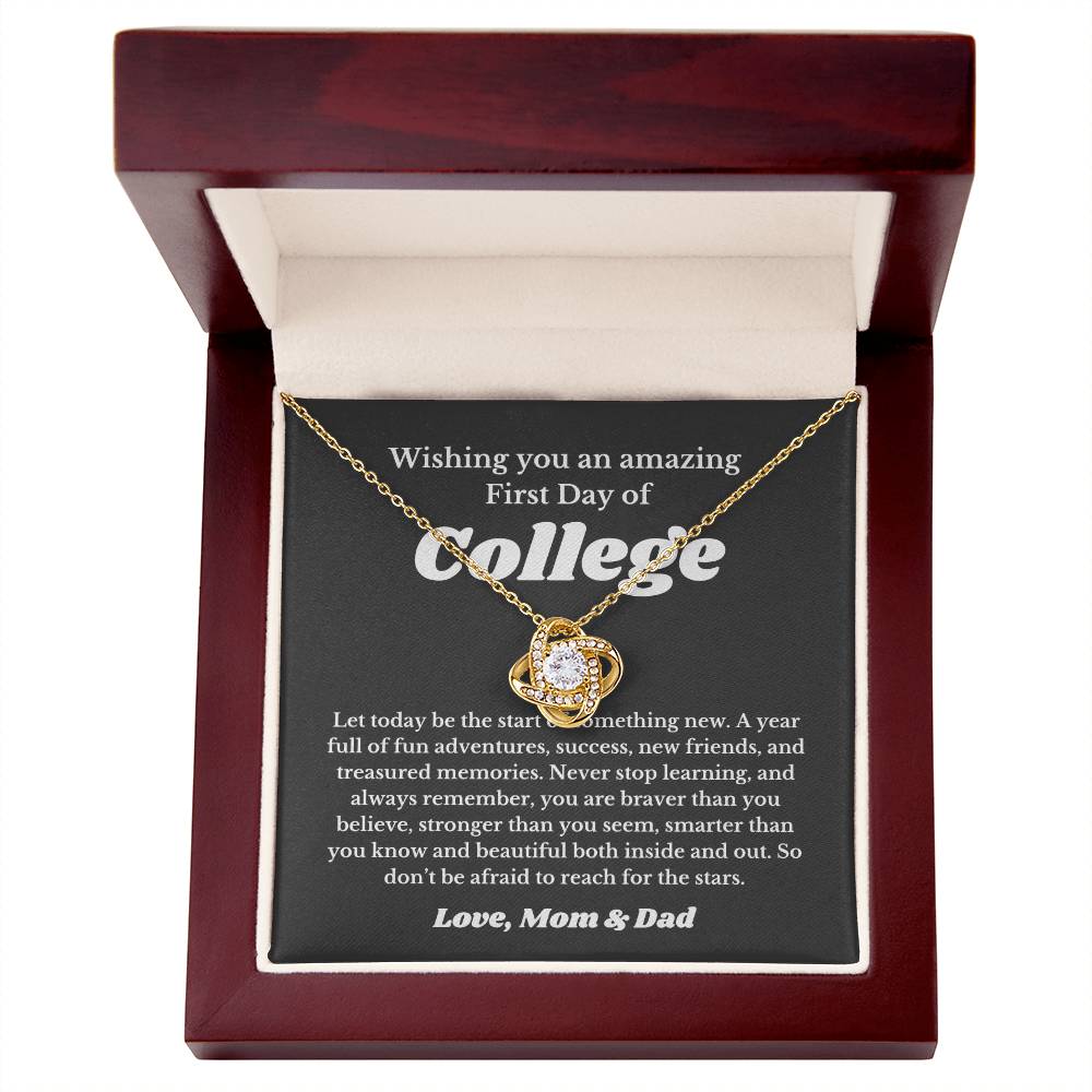 First Day Of University , For Daughter, Son, Back To School Gift Necklace Jewelry, College