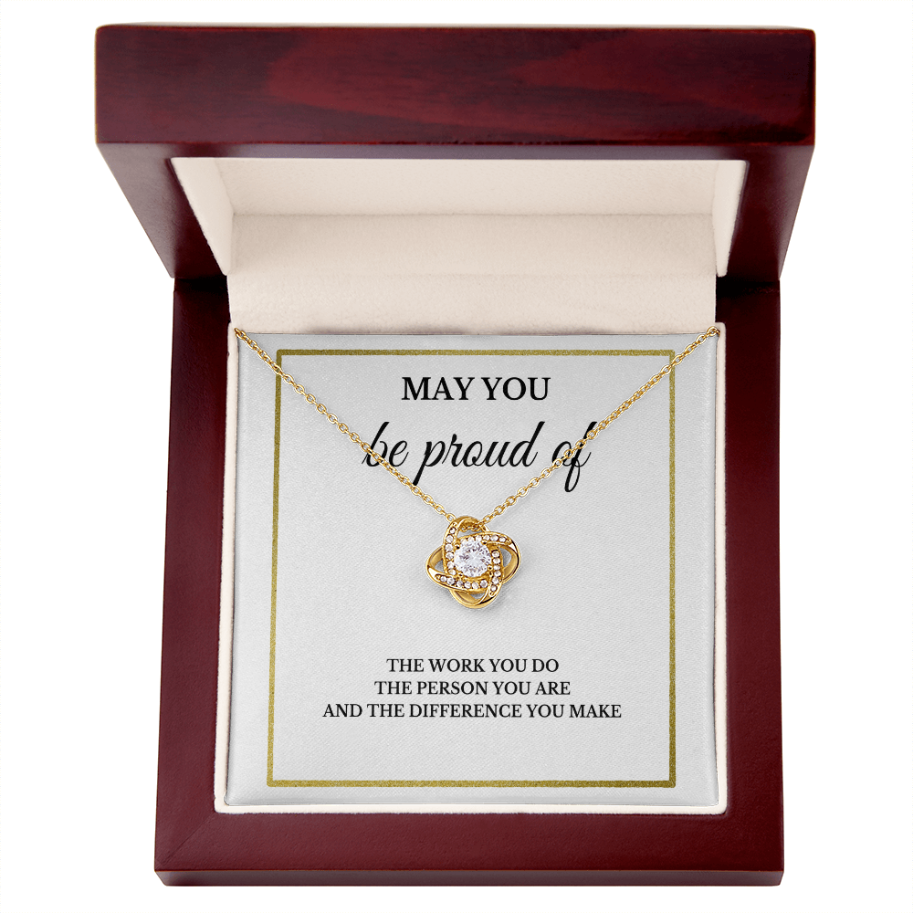 May You Be Proud Necklace, Coworker Birthday Gift, Employee Gifts, Thank You Notebook, Leader Appreciation Jewelry