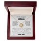 [PERSONALIZE Name] To My Daughter Necklace Gift From Dad, Daughter Gift, Father Daughter Necklace Custom
