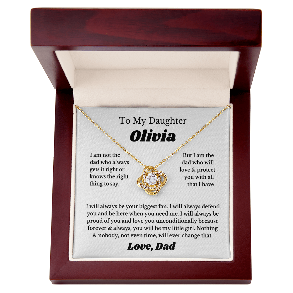 [PERSONALIZE Name] To My Daughter Necklace Gift From Dad, Daughter Gift, Father Daughter Necklace Custom