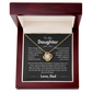 To My Daughter Crown Necklace From Dad