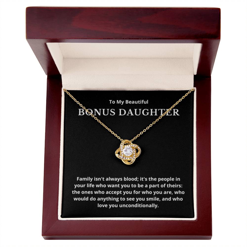 BONUS DAUGHTER gift for step daughter wedding gifts step daughter necklace gift to step daughter from bride groom stepmother BIRTHDAY gift