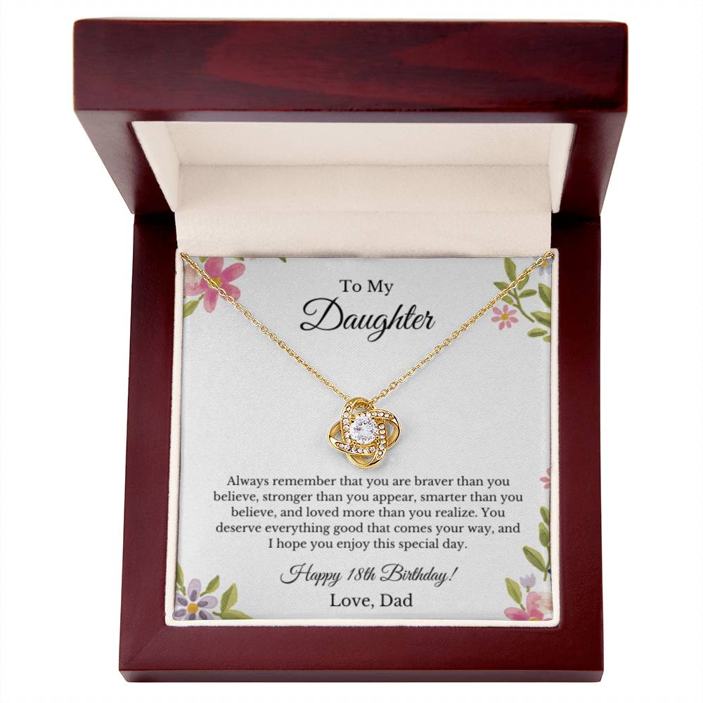 Daughter's 18th Birthday Necklace From Dad