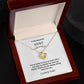 Love Knot To My Aunt Jewelry, Aunt Necklace Gift, Cousin Gift, Family Jewelry, Message Card Gift, For Aunt, Aunt Birthday