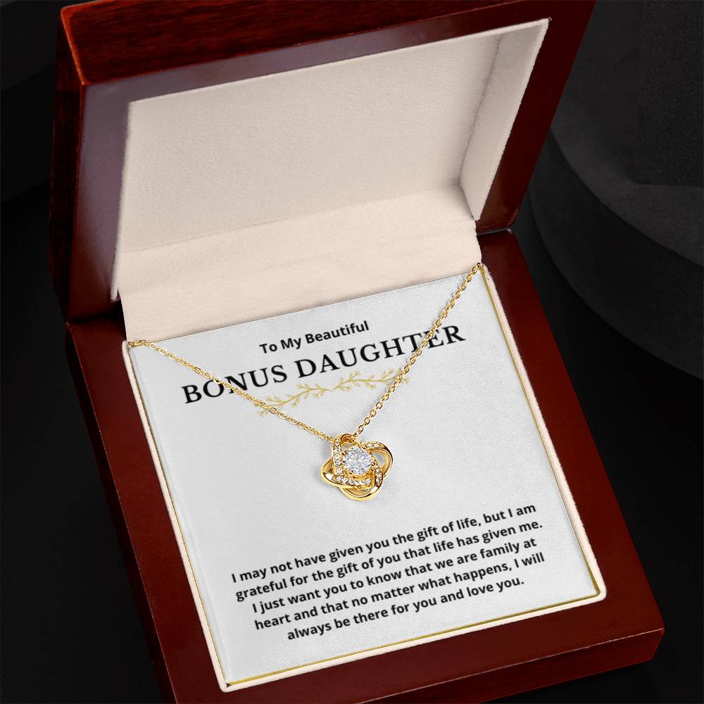 BONUS DAUGHTER gift for step daughter wedding gifts step daughter necklace gift to step daughter from bride groom stepmother BIRTHDAY gift